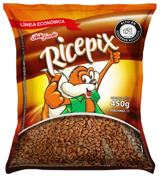 Ricepx arroz con sabor artificial a chocolate