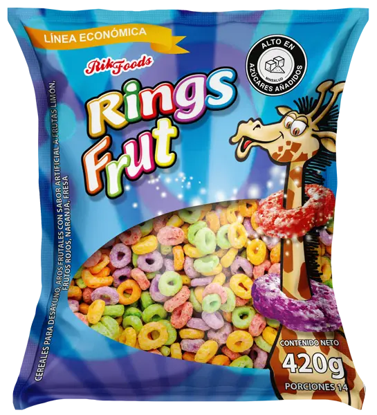Rings Frut aros frutales con sabor artificial a frutas